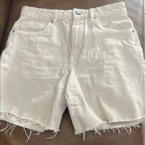 Cotton on Women's White Denim Shorts